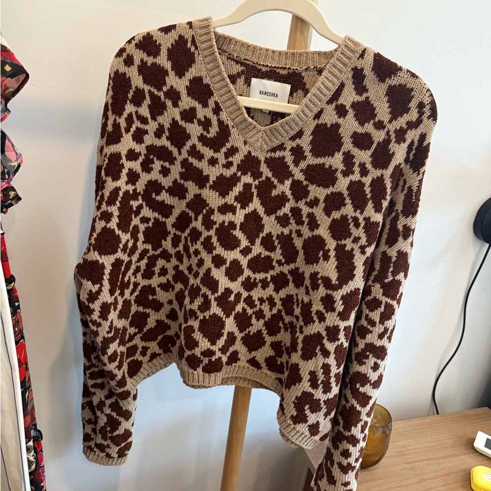 Nanushka Leopard Print Sweater